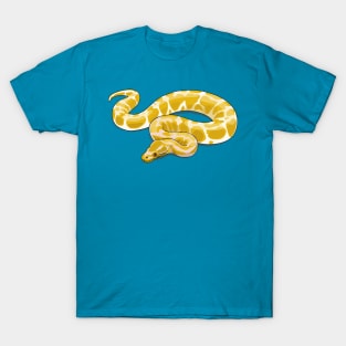 Burmese python snake cartoon illustration T-Shirt